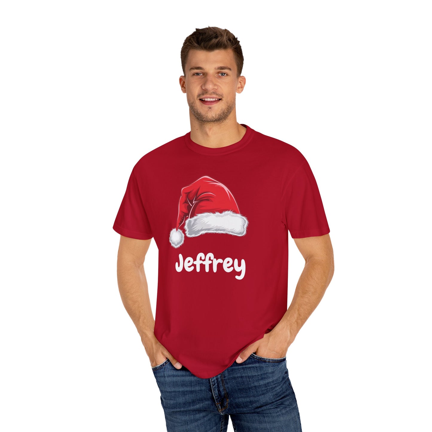 Personalized Santa Christmas Shirt, Custom Xmas Gifts & Holiday Tees