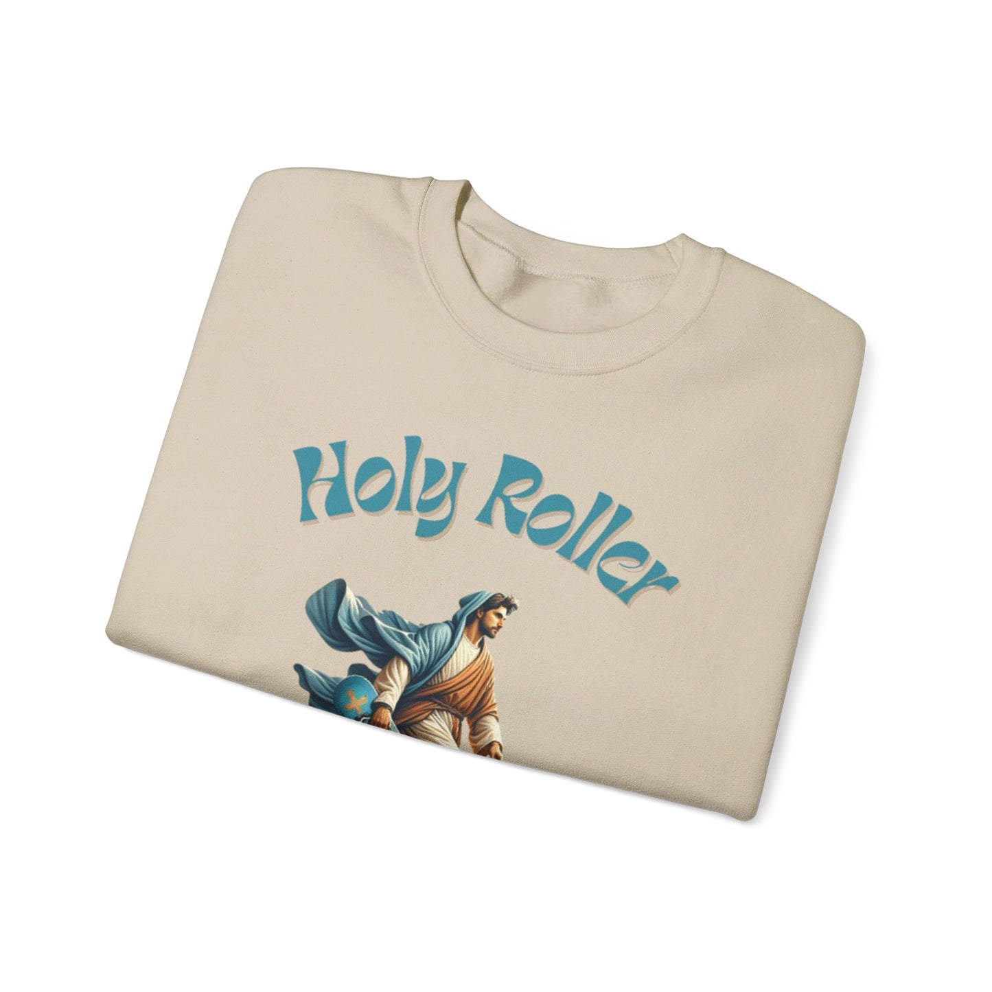 Holy Roller Skateboarding Jesus T-Shirt - Divine Streetwear, Faith-Inspired Skate Tee