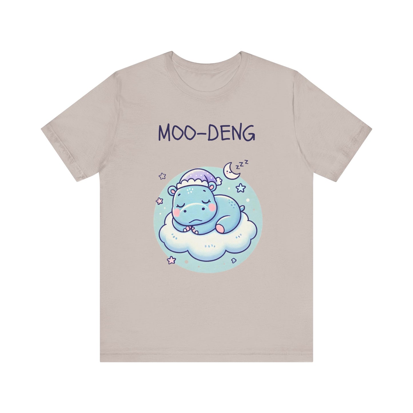 Moo-Deng Baby Hippo T-shirt, Adorable Gift for Her, Cute Animal Lover Tee