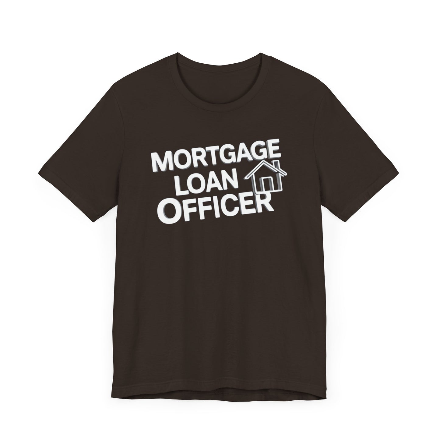 Mortgage Loan Officer t-shirt with a modern design, perfect for mortgage loan officers and real estate professionals.