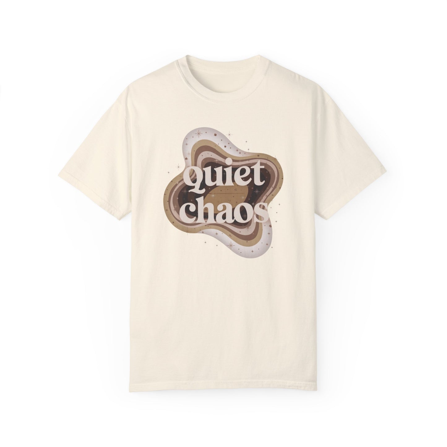 Unisex Garment-Dyed T-Shirt - Quiet Chaos Design for Relaxed Vibes