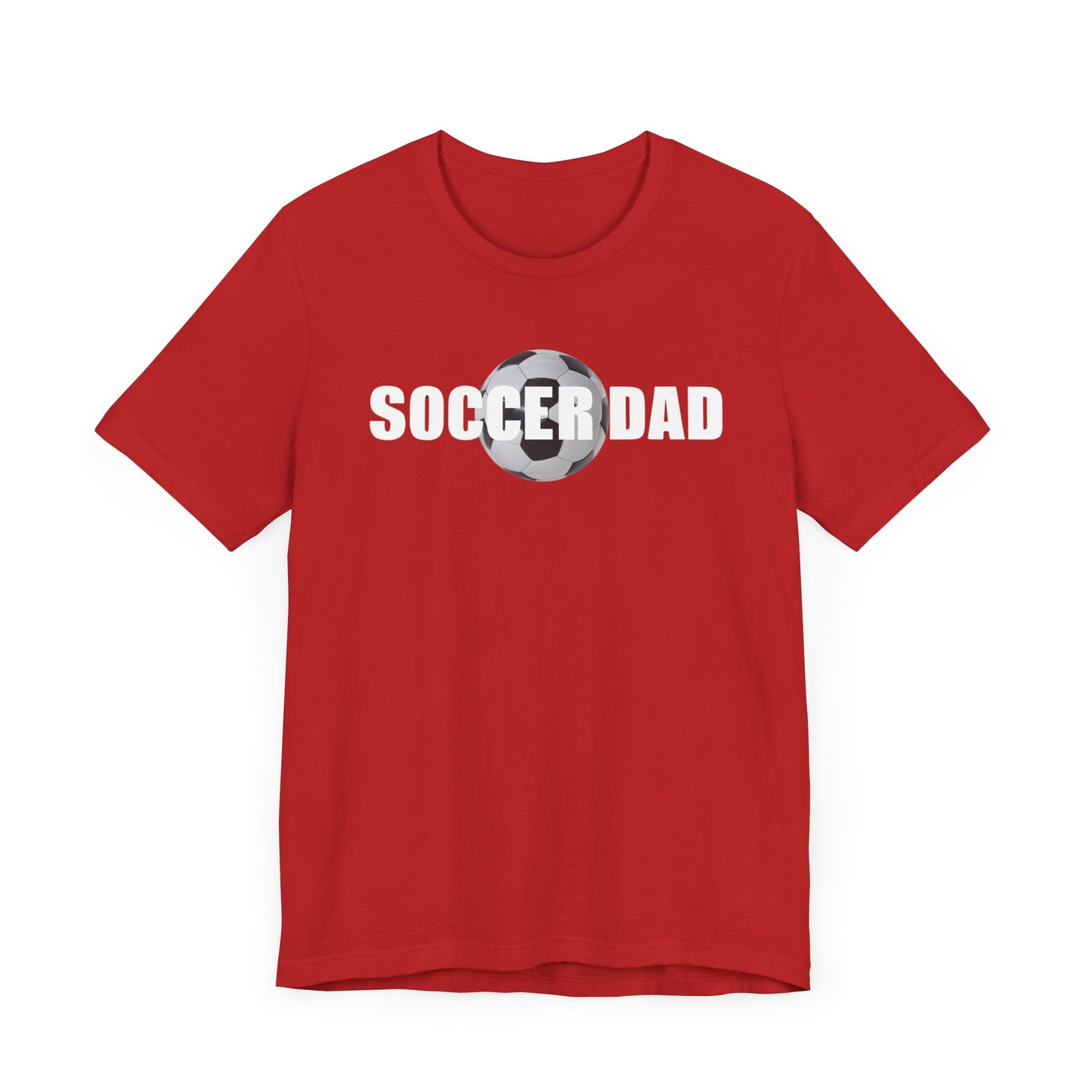 Soccer Dad t-shirt featuring a vibrant design with a soccer theme, perfect for dads who love soccer.