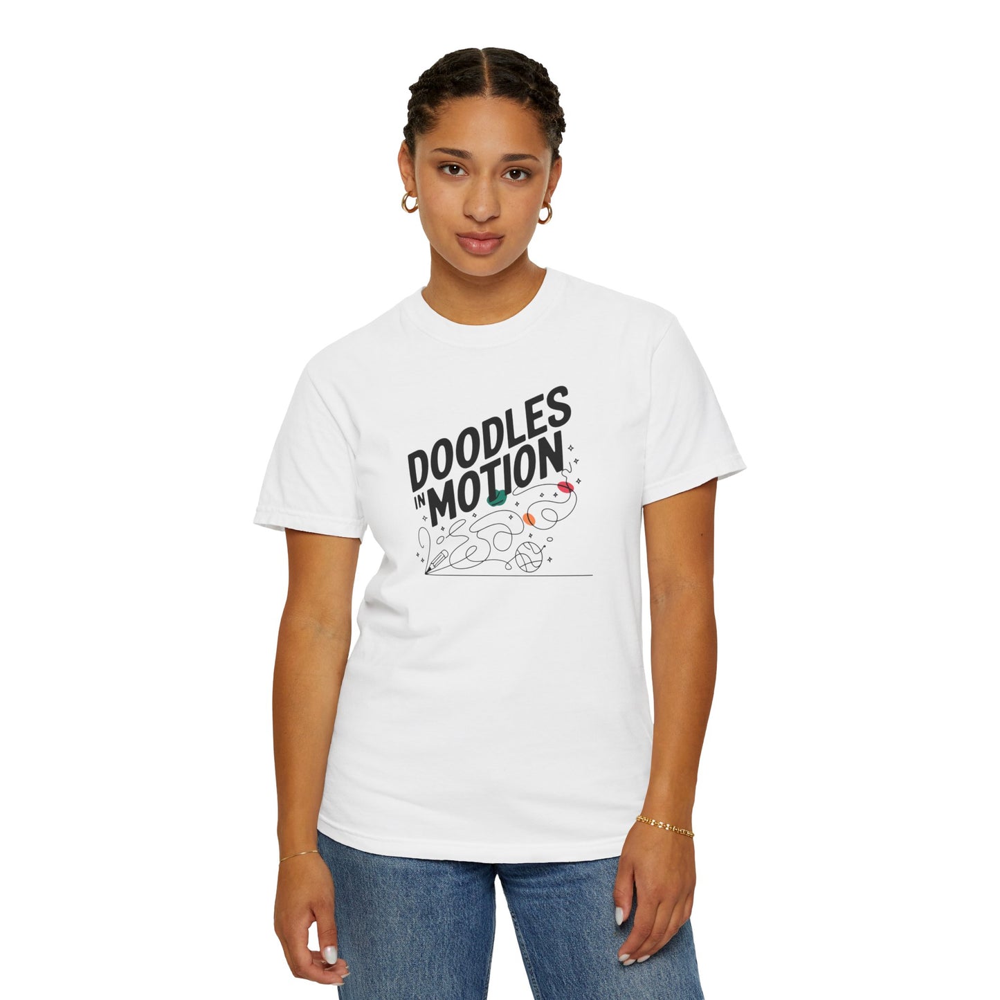 Unisex Doodles in Motion T-Shirt – Fun Graphic Tee for Creative Souls