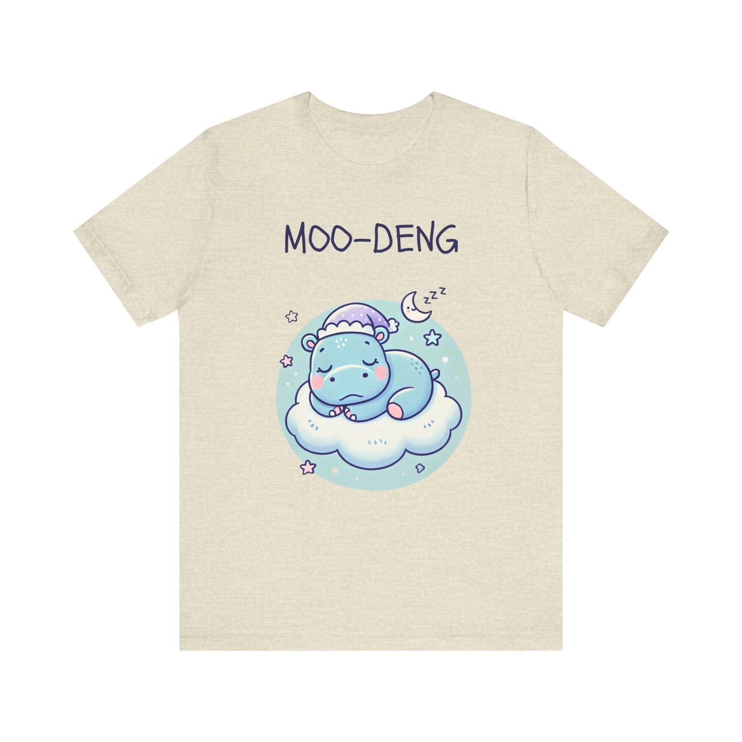 Moo-Deng Baby Hippo T-shirt, Adorable Gift for Her, Cute Animal Lover Tee