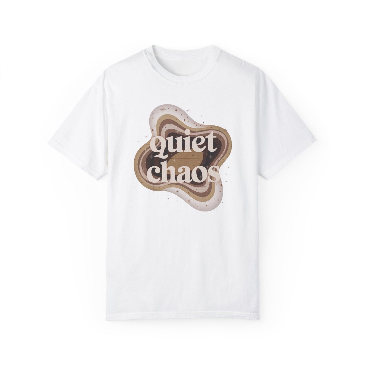 Unisex Garment-Dyed T-Shirt - Quiet Chaos Design for Relaxed Vibes