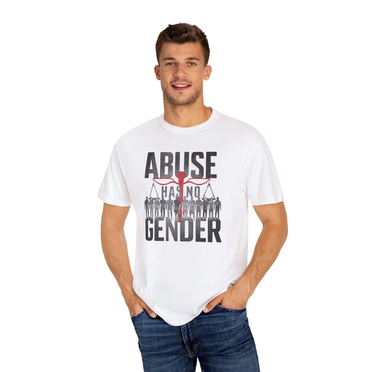 Equality Statement Tee: Abuse Has No Gender