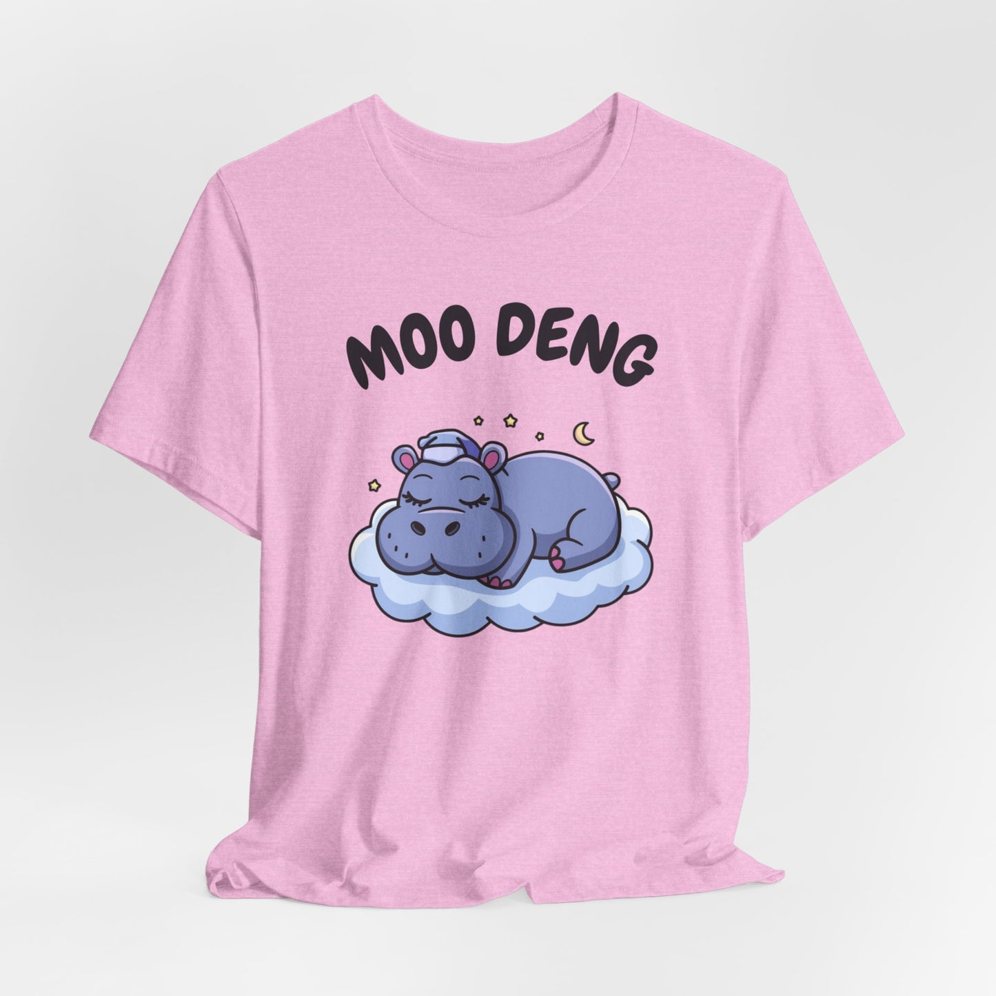 Funny Hippo Moo-Deng T-shirt, Quirky Animal Lover Gift for Her