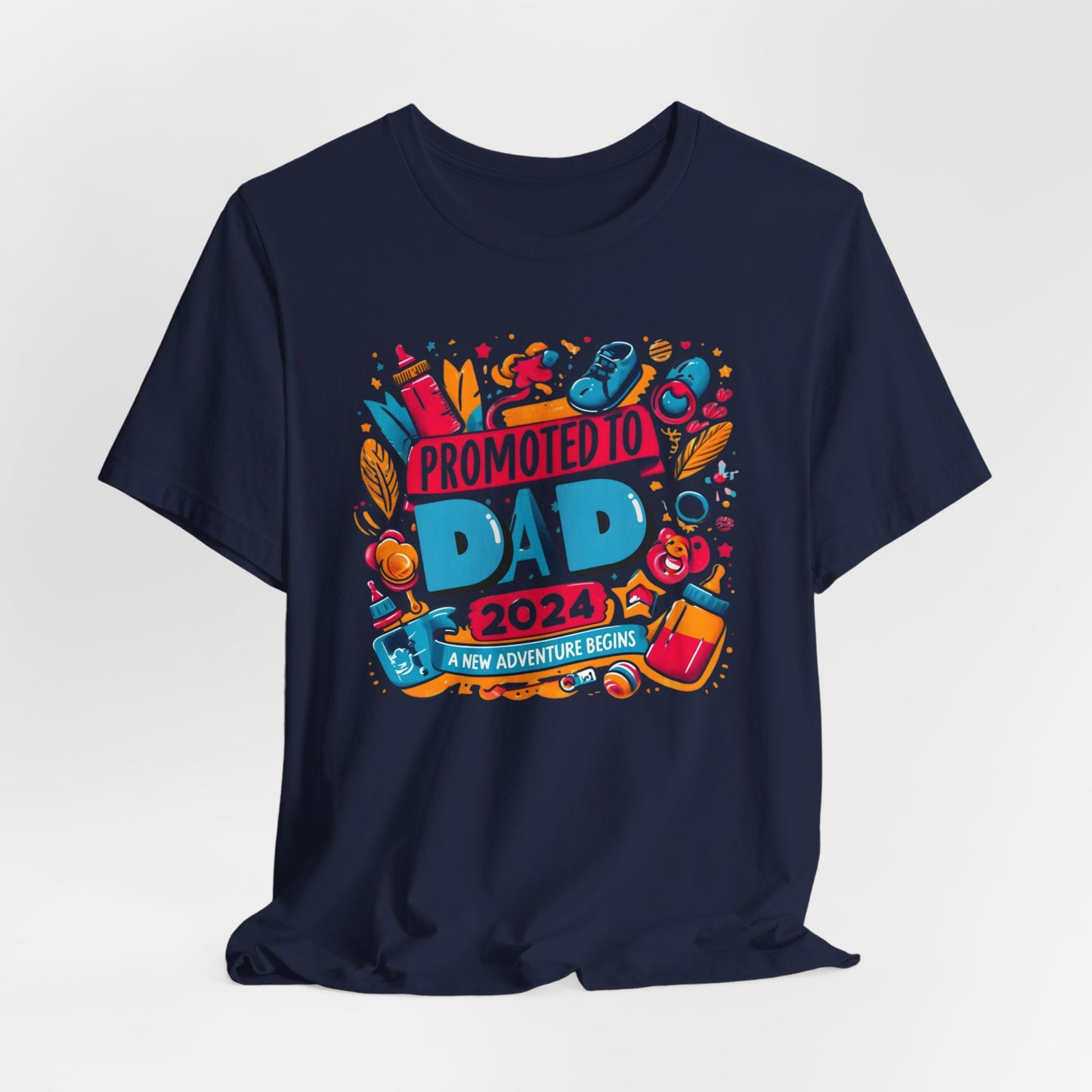 Promoted to Dad 2024 T-Shirt | Celebrate Fatherhood with Style