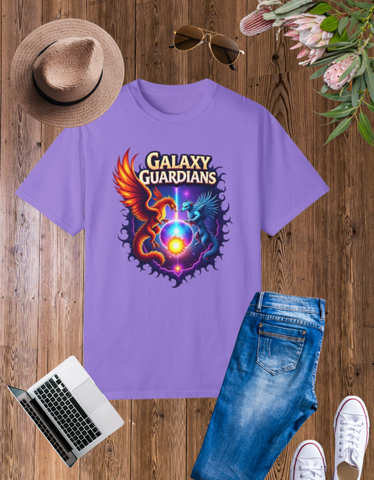 Galaxy Guardians Unisex Garment-Dyed T-Shirt - Fantasy Graphic Tee