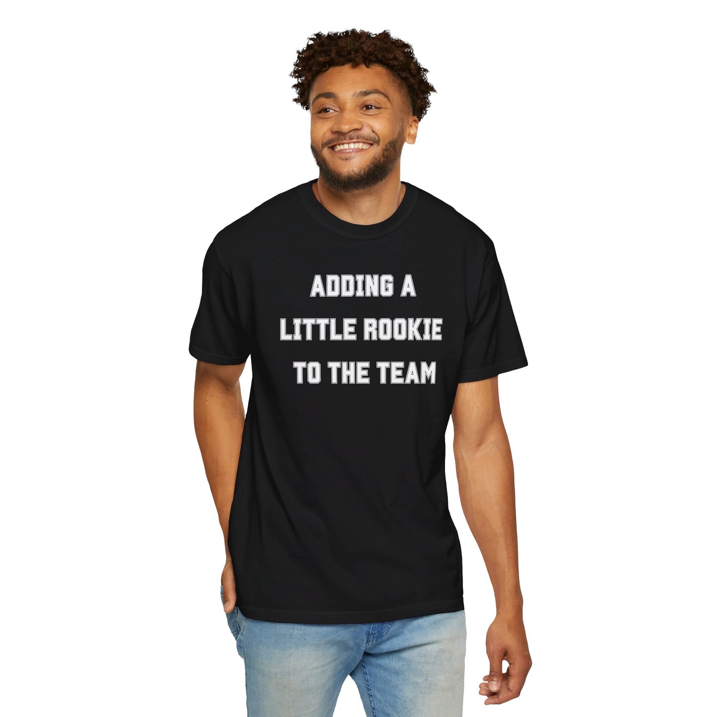 "Adding a Little Rookie to the Team" Fun Pregnancy Announcement T-Shirt