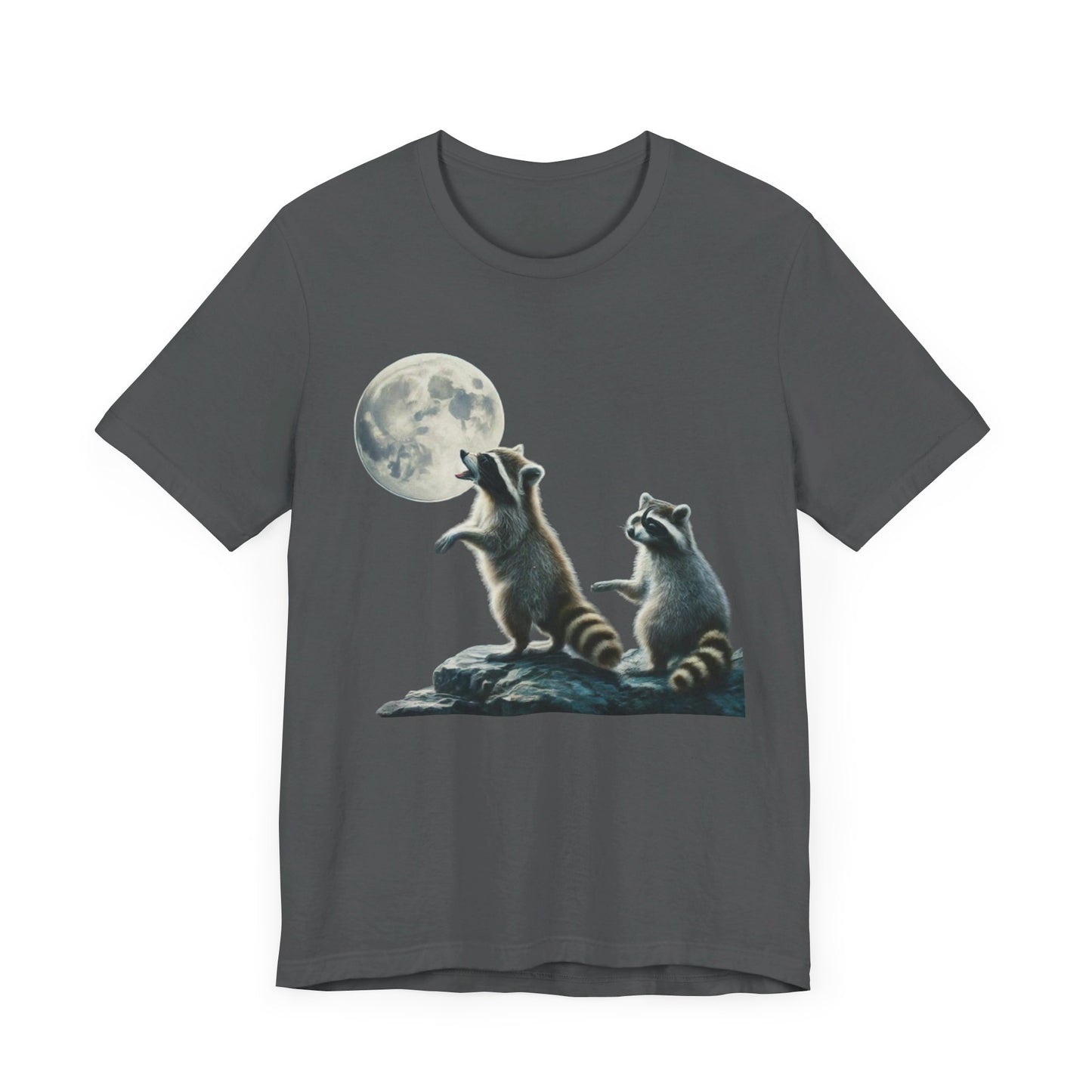 Moonlit Raccoons Tee, Nocturnal Charm