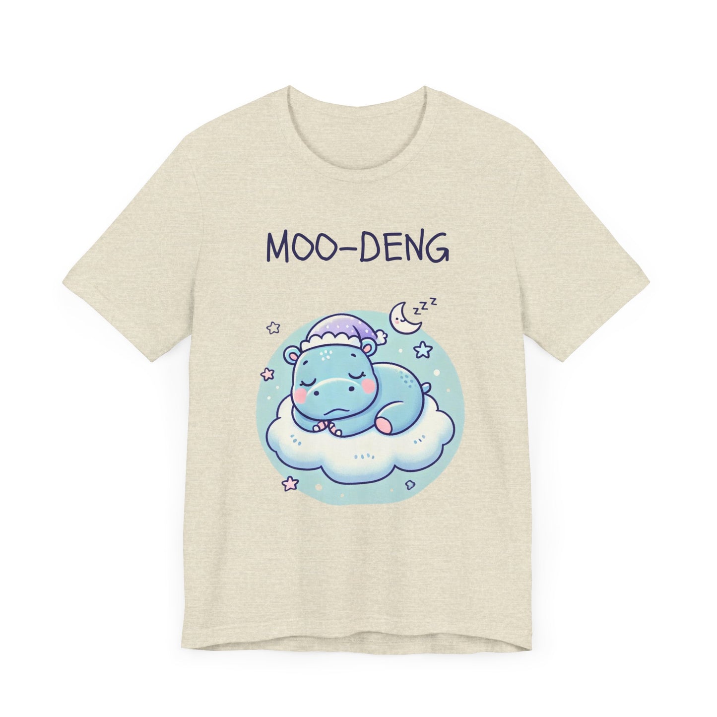 Moo-Deng Baby Hippo T-shirt, Adorable Gift for Her, Cute Animal Lover Tee