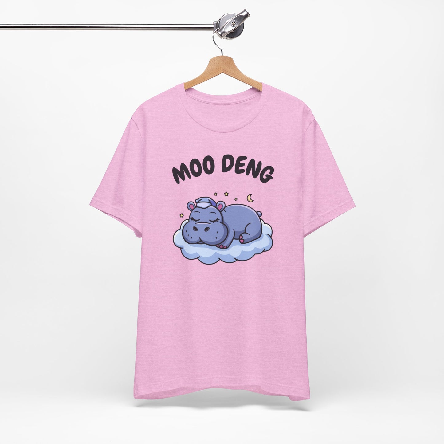 Funny Hippo Moo-Deng T-shirt, Quirky Animal Lover Gift for Her