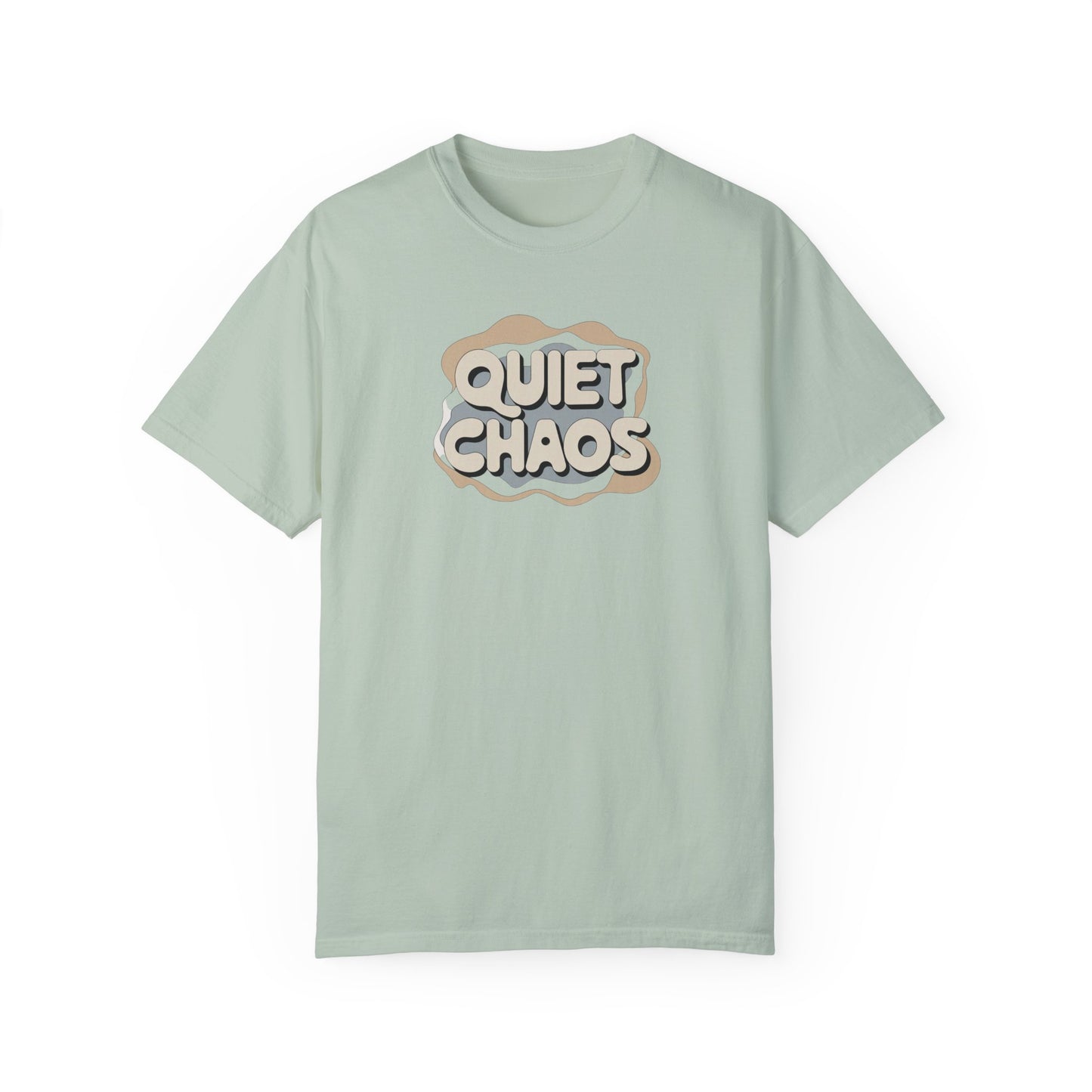 Unisex Garment-Dyed T-Shirt - 'Quiet Chaos' Design for Relaxed Vibes