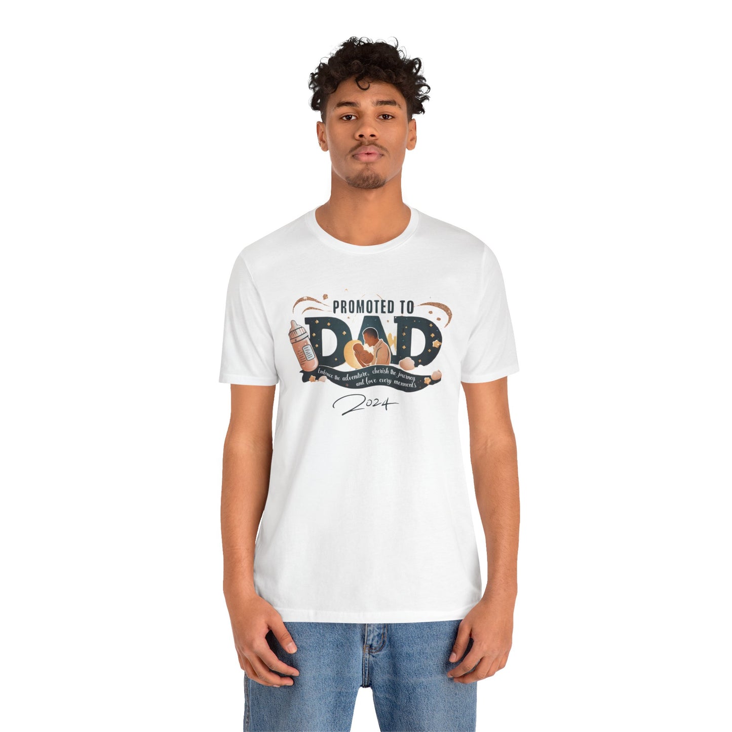 Promoted to Dad 2024 T-Shirt | Celebrate Fatherhood with Style