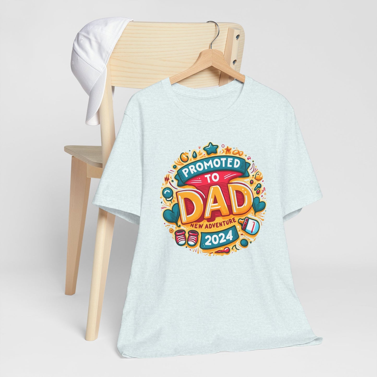 Promoted to Dad 2024 T-Shirt | Celebrate Fatherhood with Style