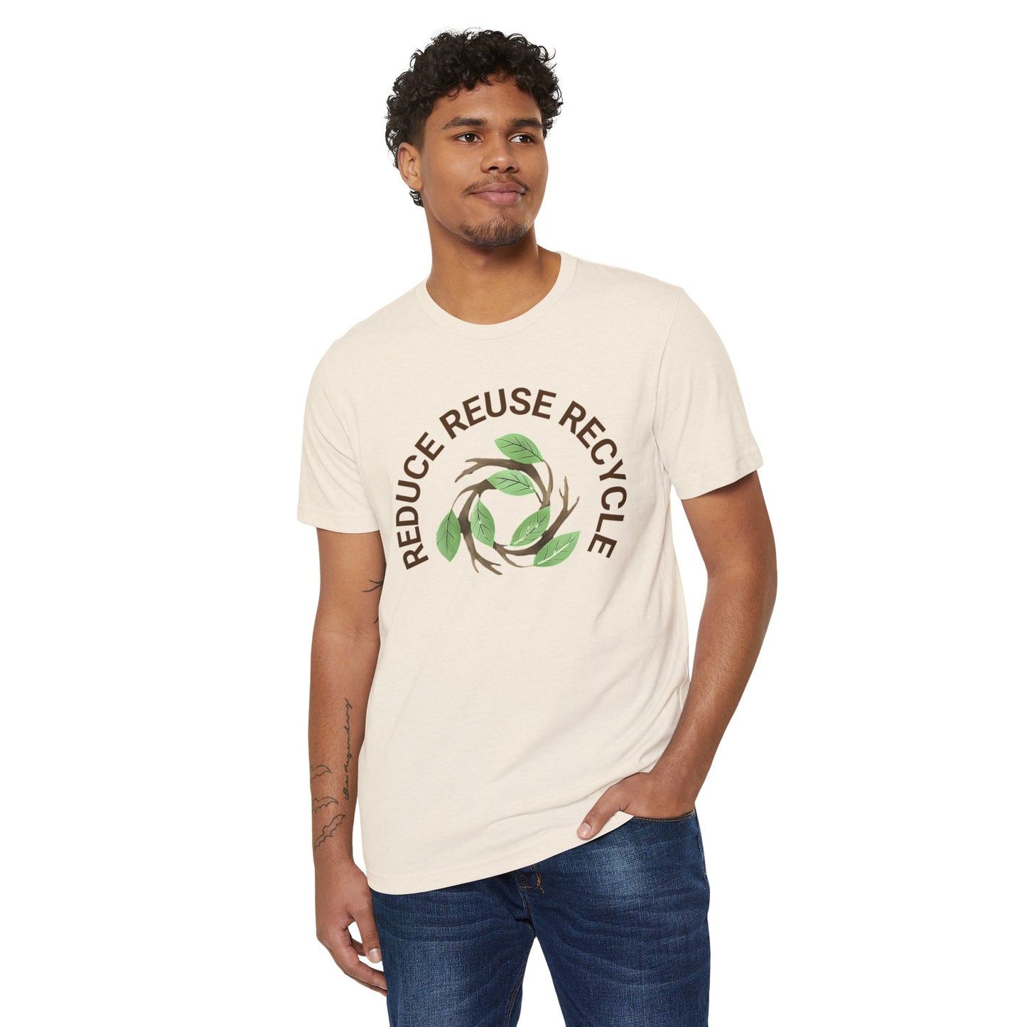 Reduce, Reuse, Recycle: Eco-Friendly Organic Cotton Tee