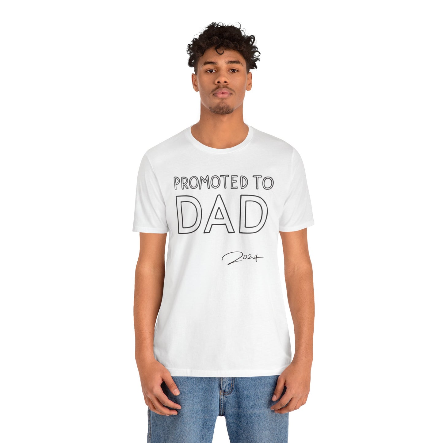 Promoted to Dad 2024 T-Shirt | Celebrate Fatherhood with Style