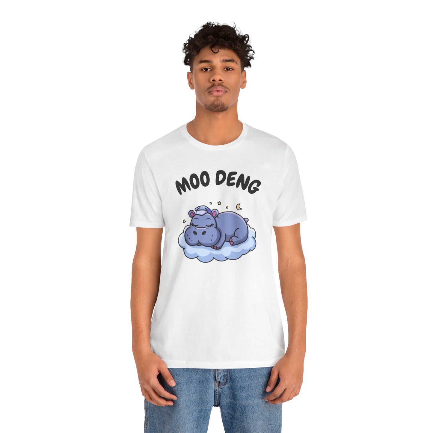 Funny Hippo Moo-Deng T-shirt, Quirky Animal Lover Gift for Her