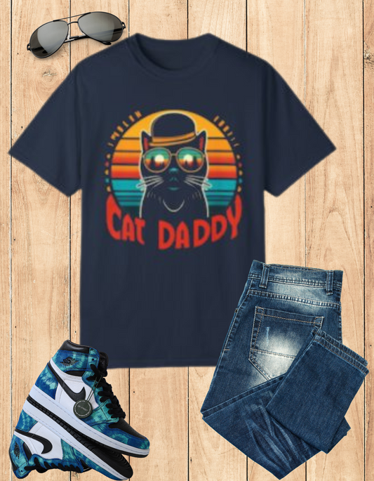 Cat Daddy graphic tee - fun and unique Father's Day gift for cat lovers