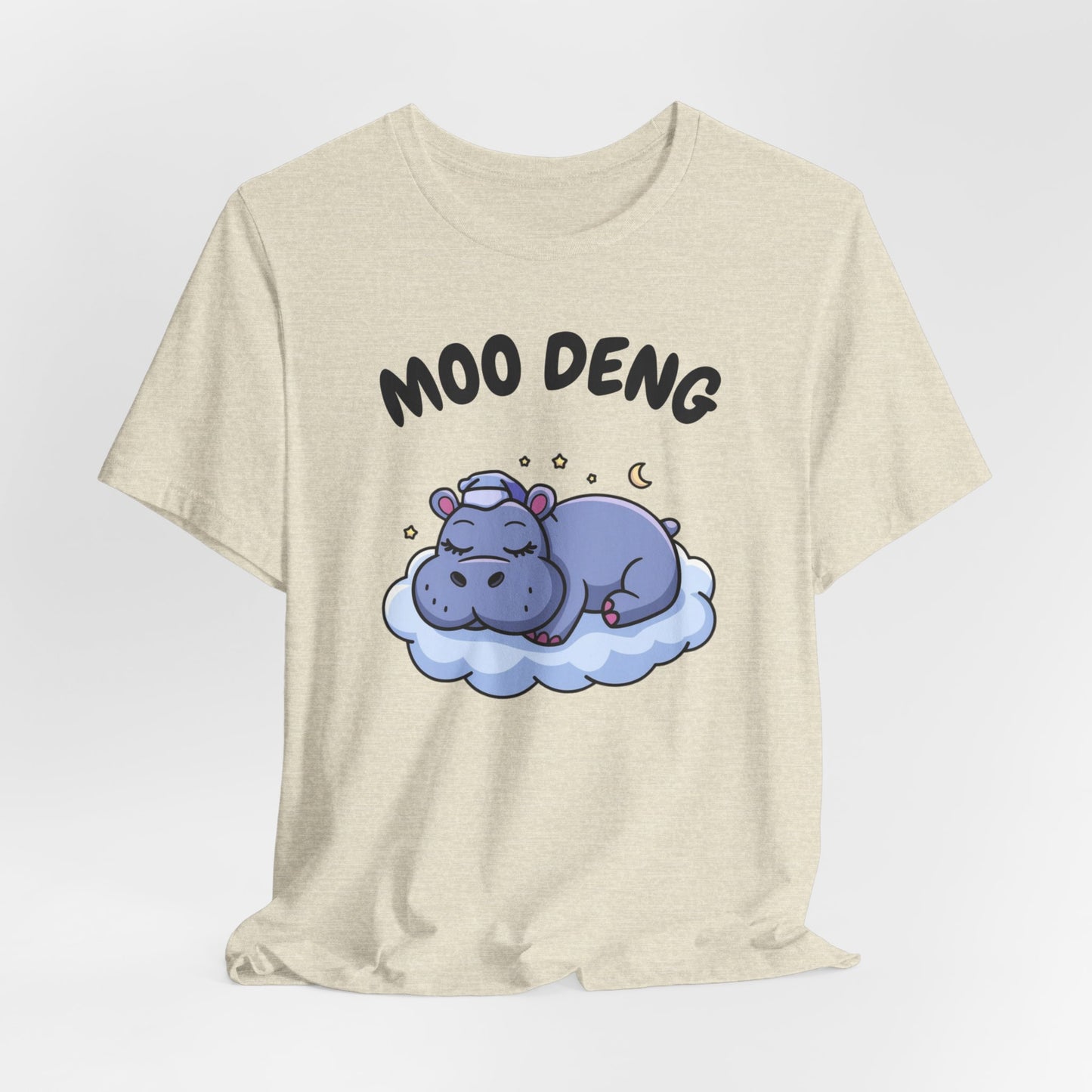 Funny Hippo Moo-Deng T-shirt, Quirky Animal Lover Gift for Her