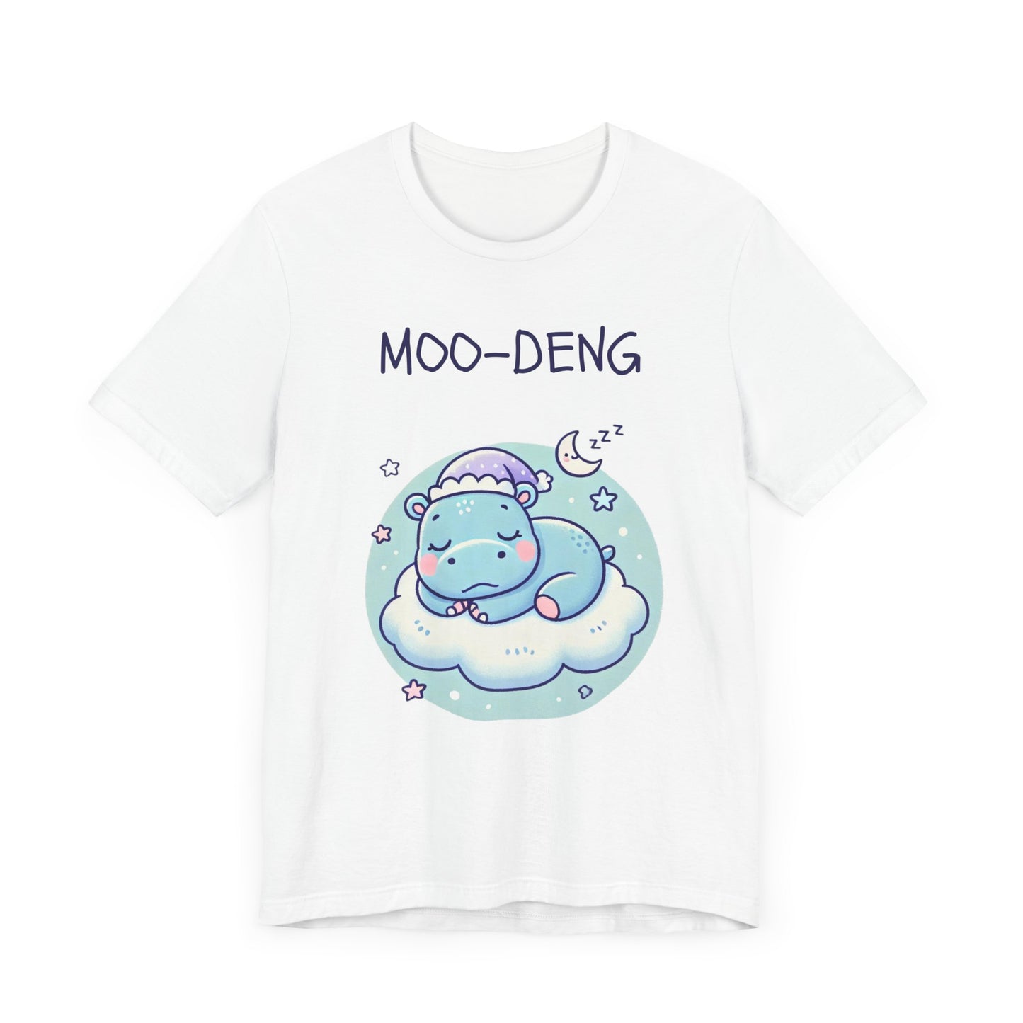 Moo-Deng Baby Hippo T-shirt, Adorable Gift for Her, Cute Animal Lover Tee