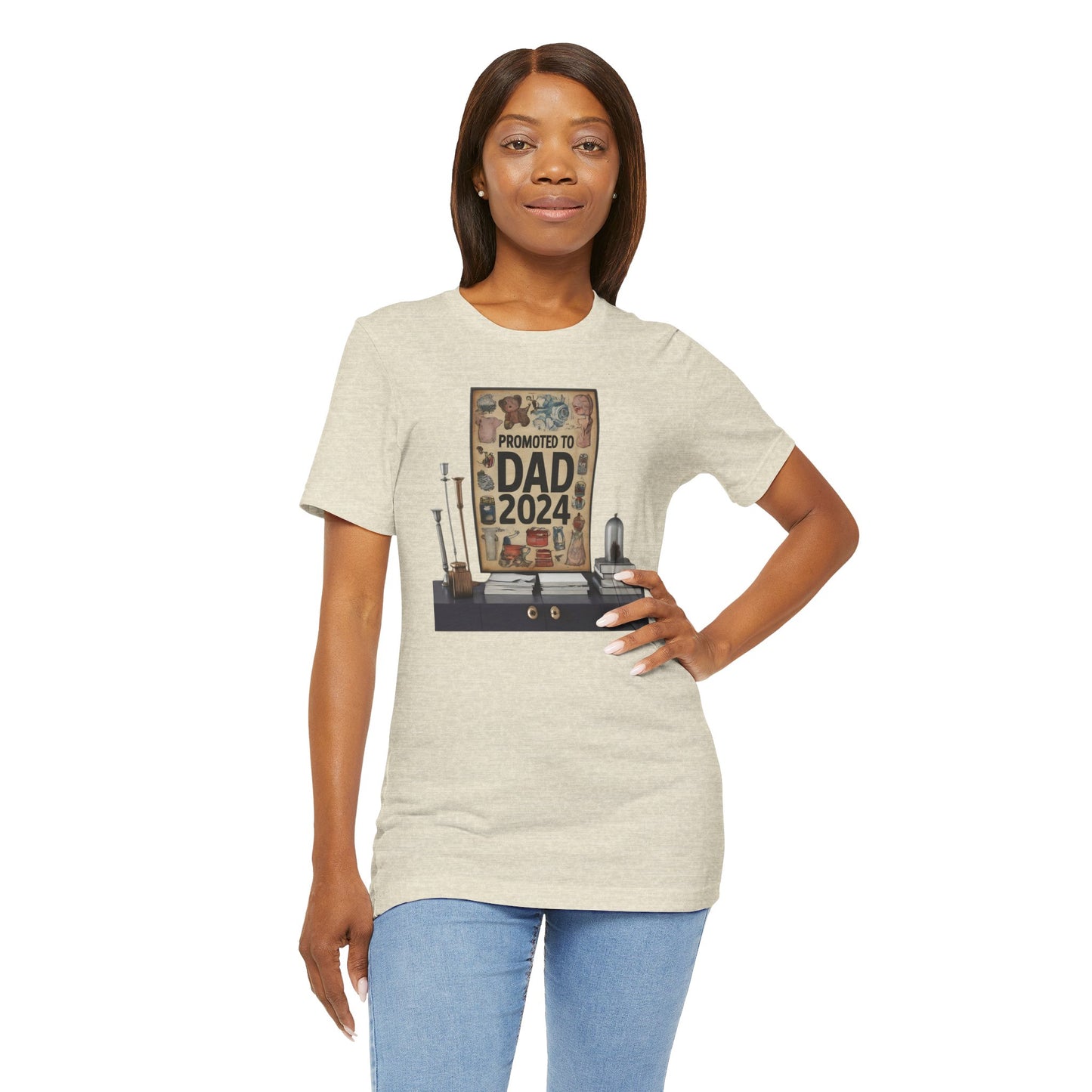 Promoted to Dad 2024 T-Shirt | Celebrate Fatherhood with Style