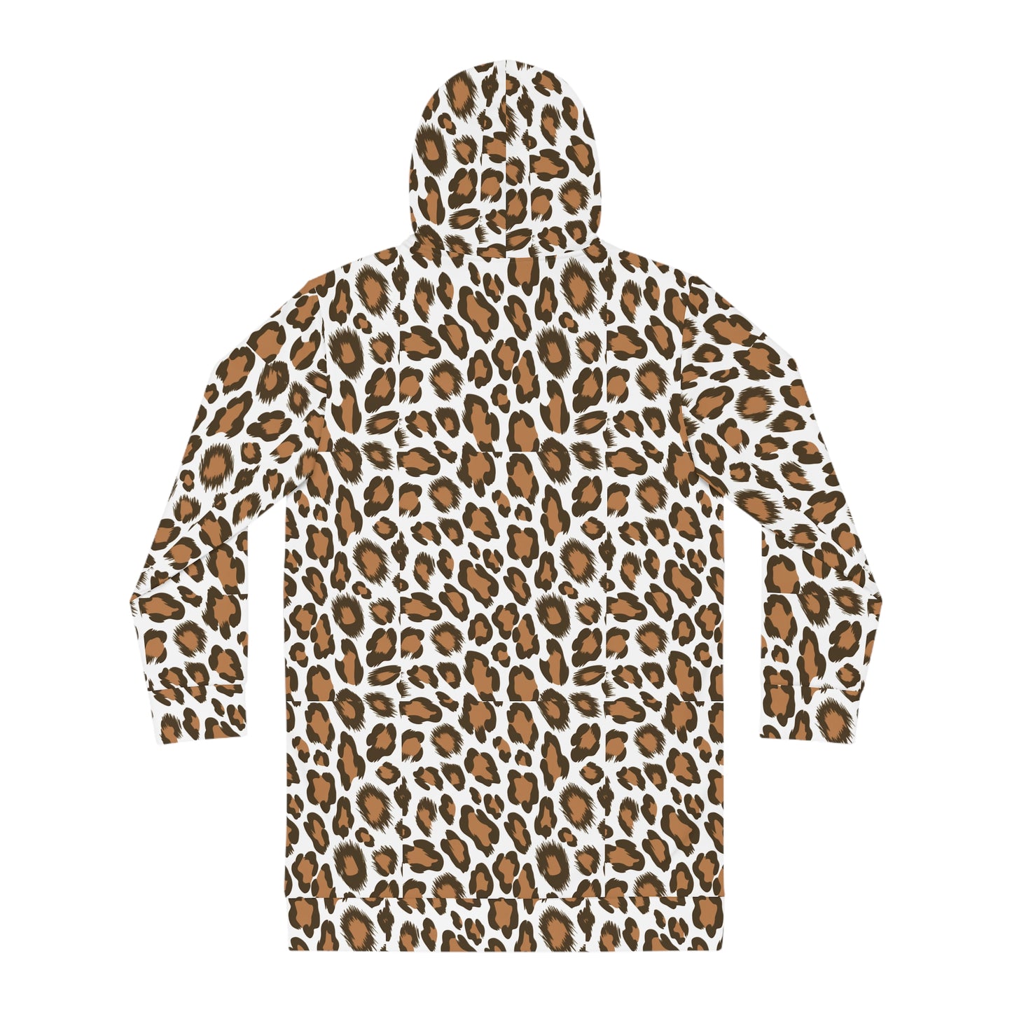 Wild Leopard Print Women's Hoodie Dress - Cozy & Stylish Fashion