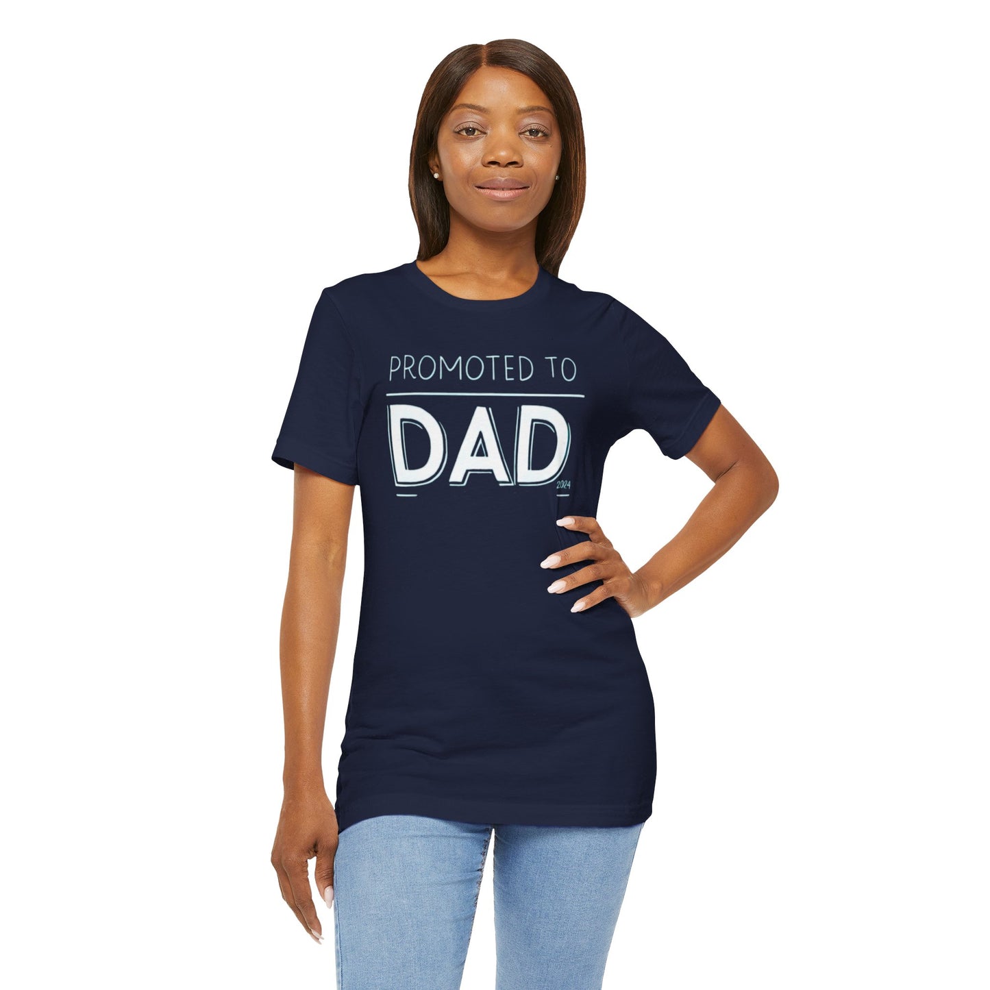 Promoted to Dad 2024 T-Shirt | Celebrate Fatherhood with Style