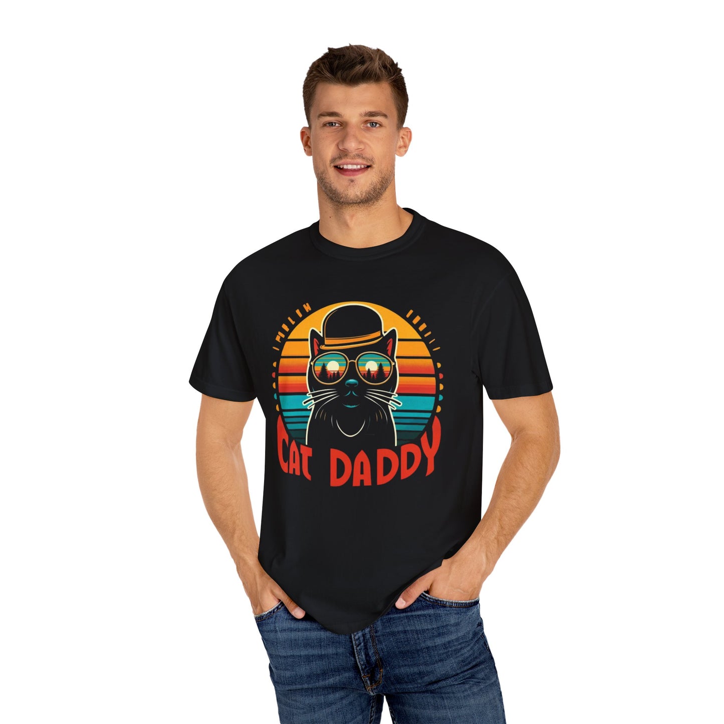 Cat Daddy graphic tee - fun and unique Father's Day gift for cat lovers