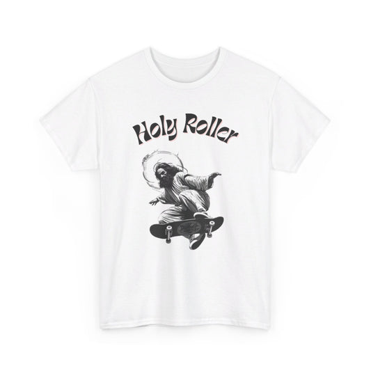 Holy Roller Skateboarding Jesus T-Shirt - Divine Streetwear, Faith-Inspired Skate Tee