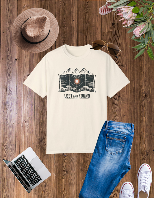 Adventure Awaits Unisex T-Shirt - Lost and Found Design