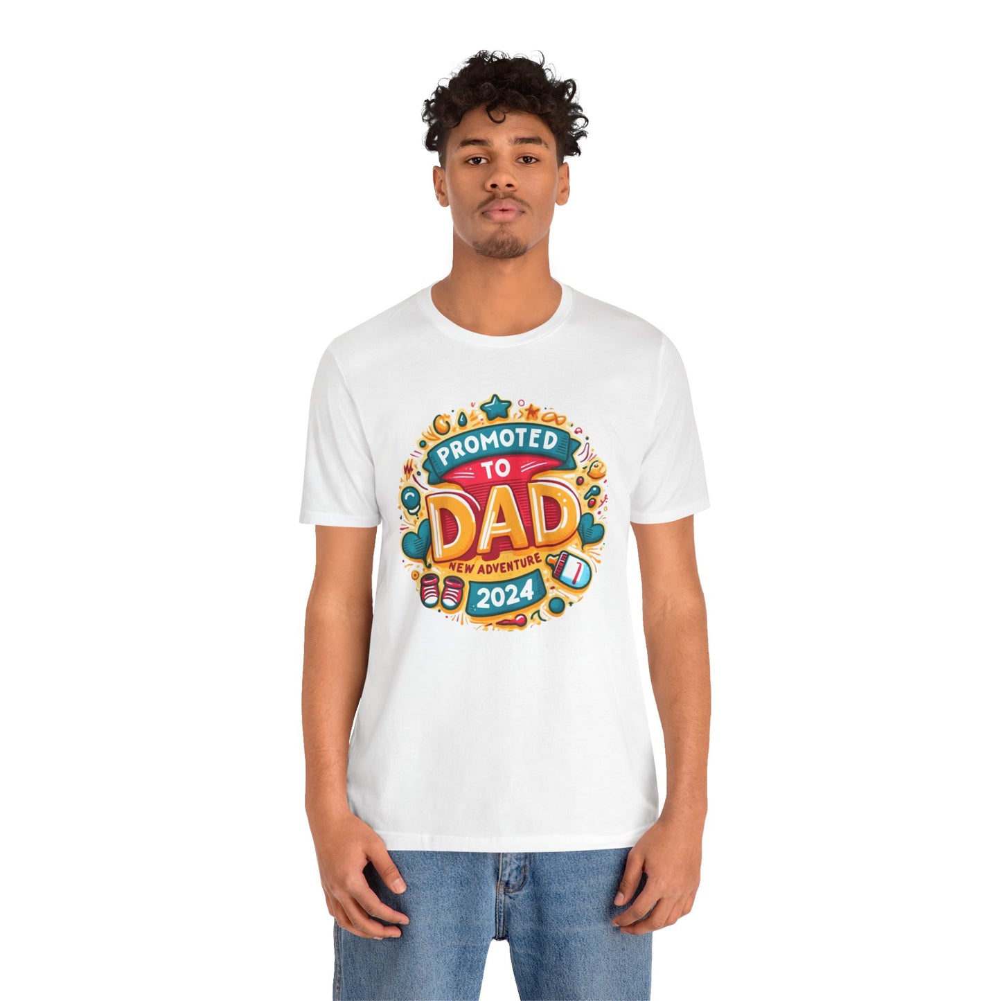 Promoted to Dad 2024 T-Shirt | Celebrate Fatherhood with Style