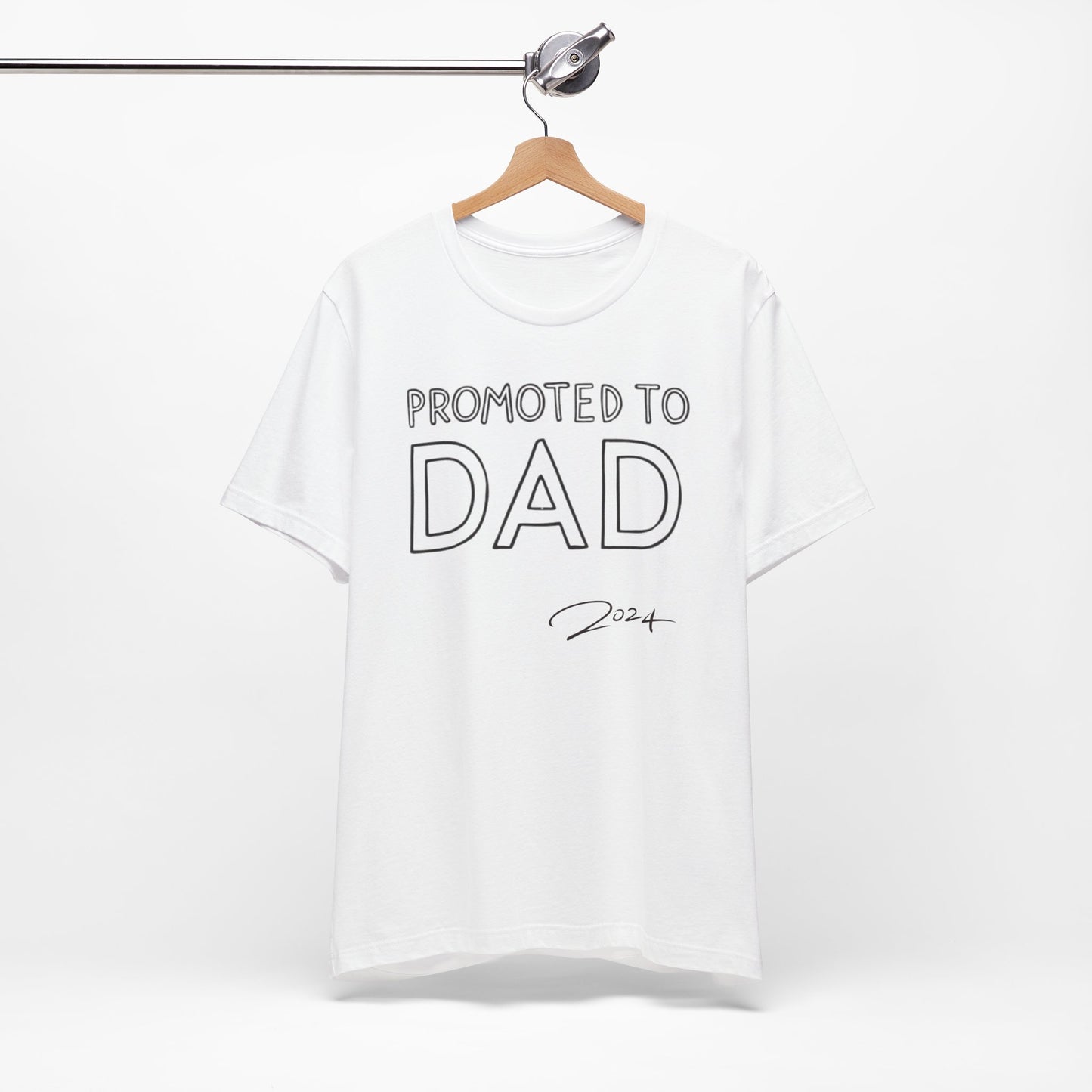 Promoted to Dad 2024 T-Shirt | Celebrate Fatherhood with Style