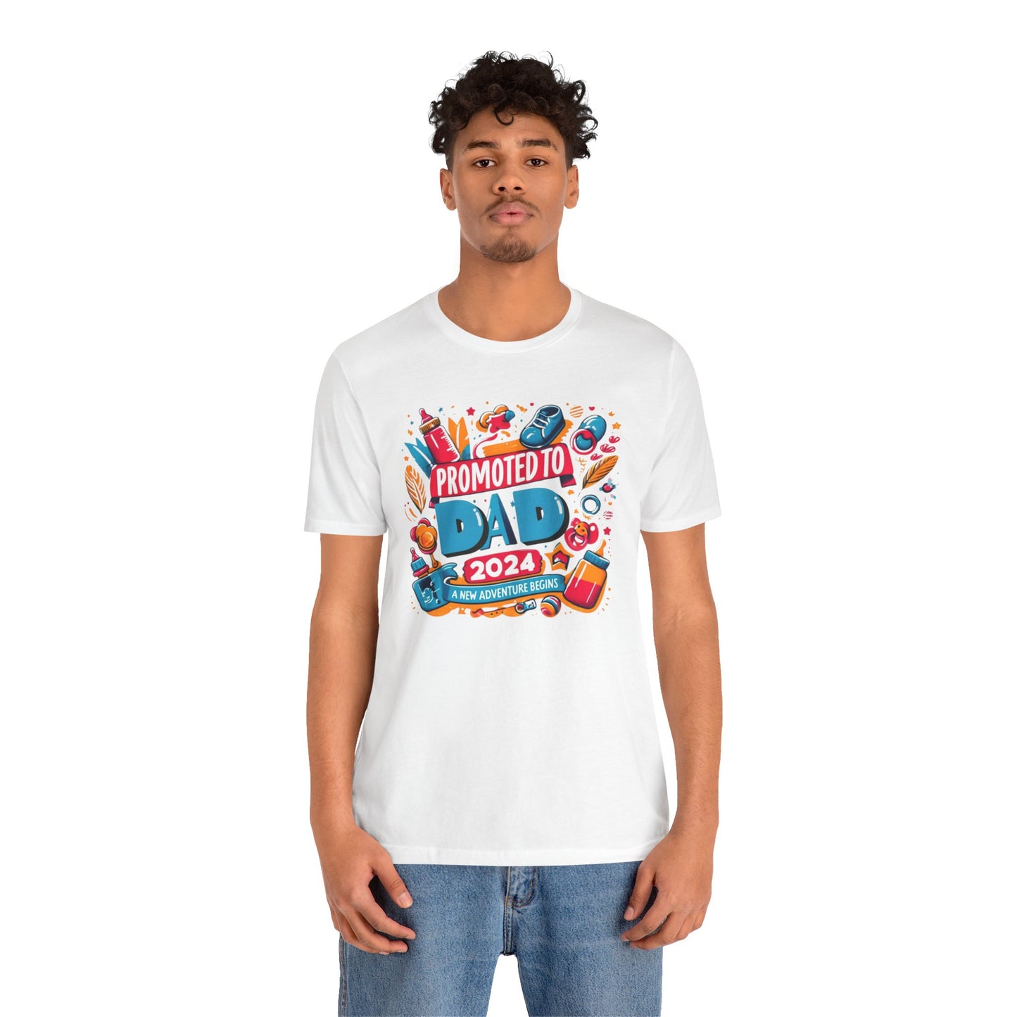 Promoted to Dad 2024 T-Shirt | Celebrate Fatherhood with Style