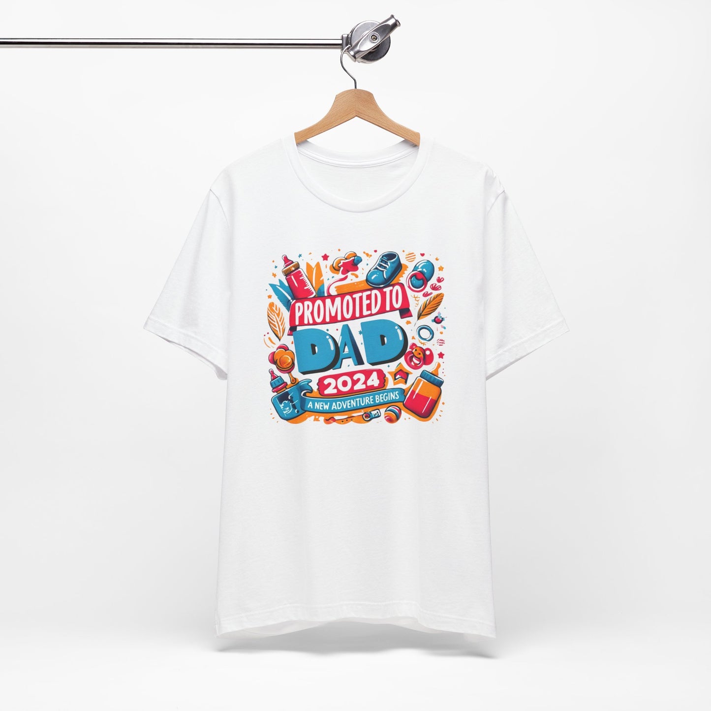 Promoted to Dad 2024 T-Shirt | Celebrate Fatherhood with Style