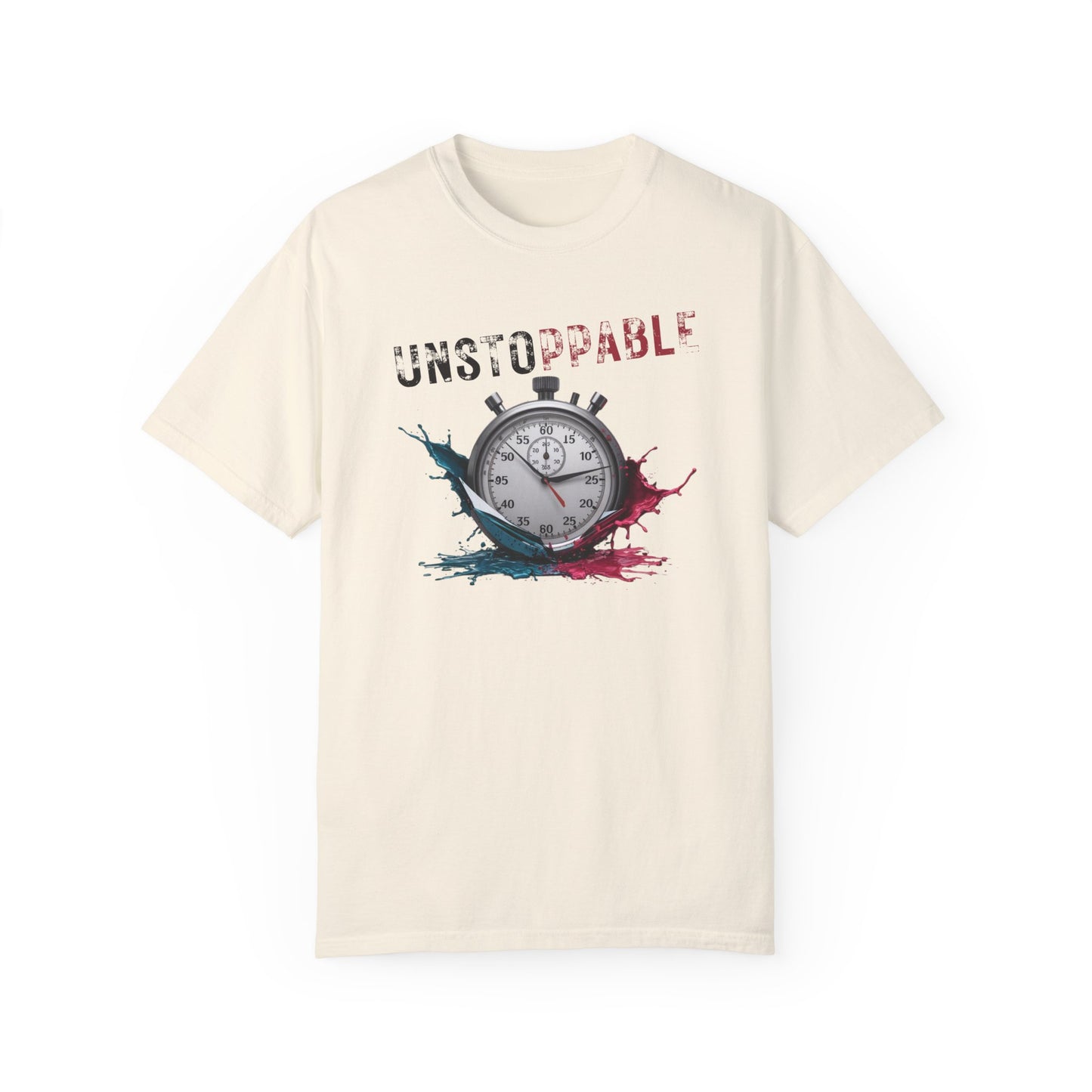 Unstoppable Garment-Dyed T-Shirt for Motivated Individuals