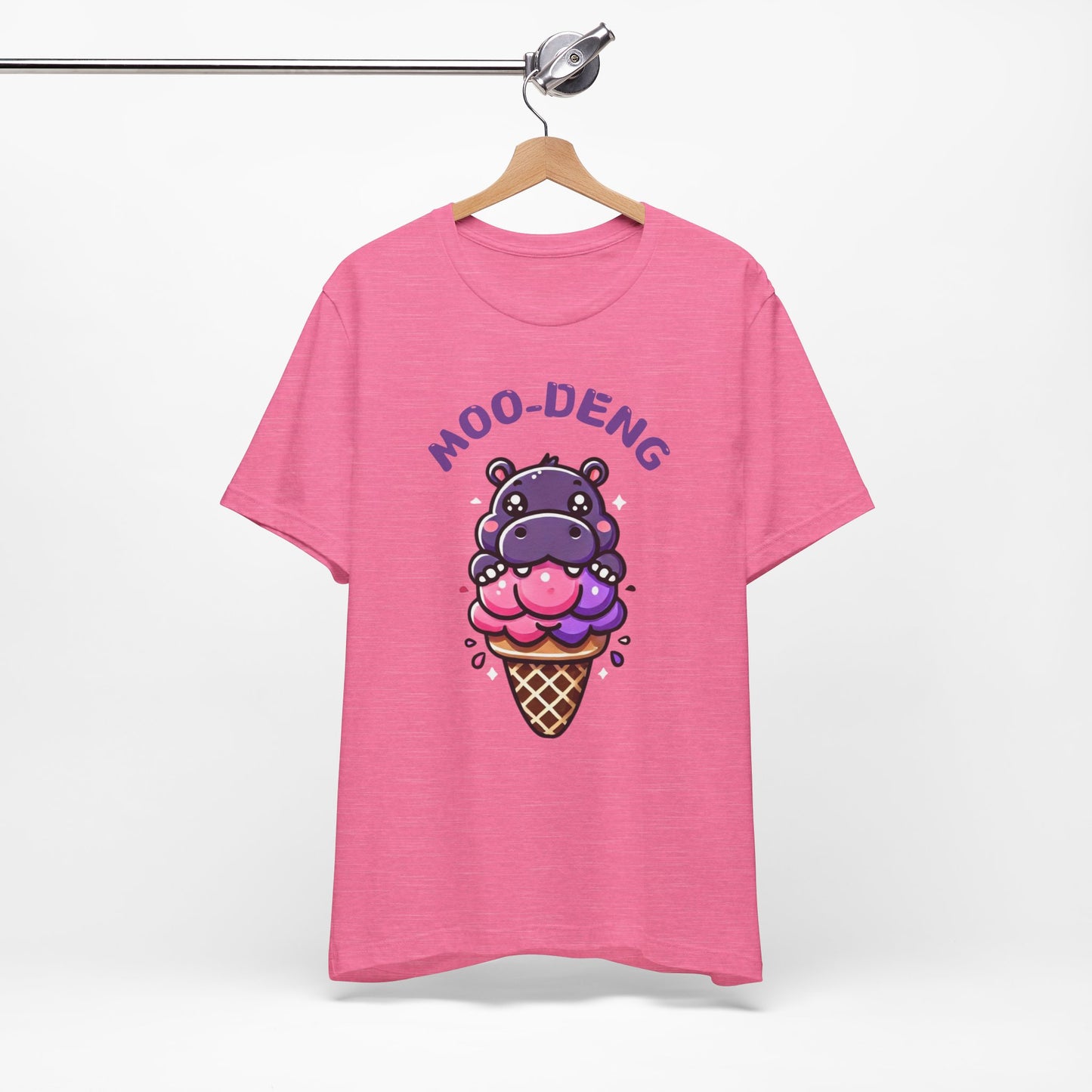 Moo-Deng Baby Hippo T-shirt, Quirky Animal Lover Gift for Her, Funny Hippo Tee