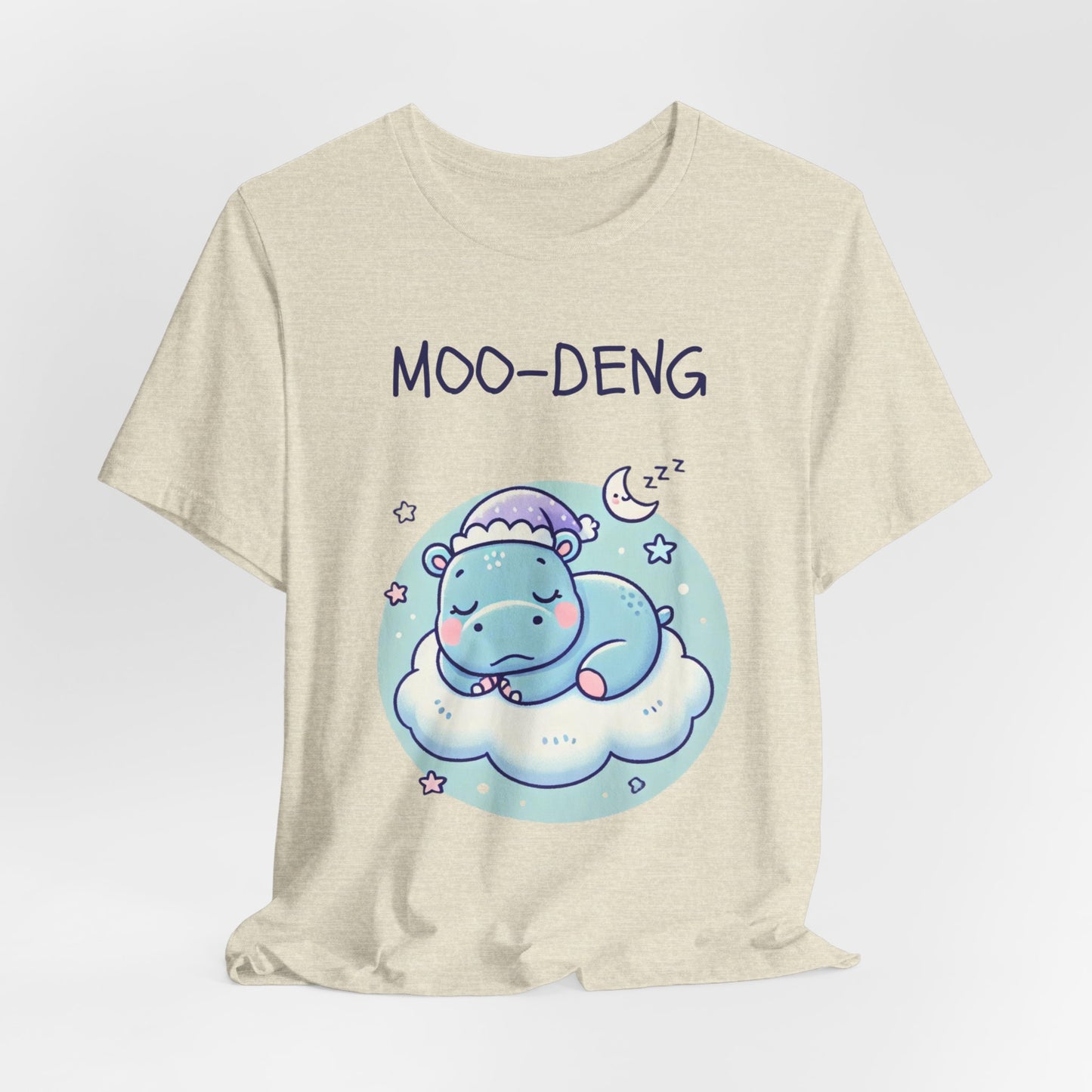 Moo-Deng Baby Hippo T-shirt, Adorable Gift for Her, Cute Animal Lover Tee