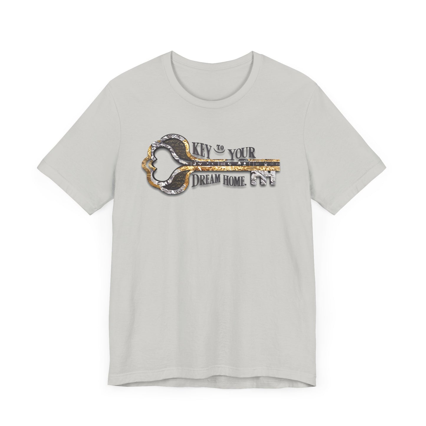 Key to Your Dream Home t-shirt with a key design, perfect for mortgage loan officers and real estate professionals.