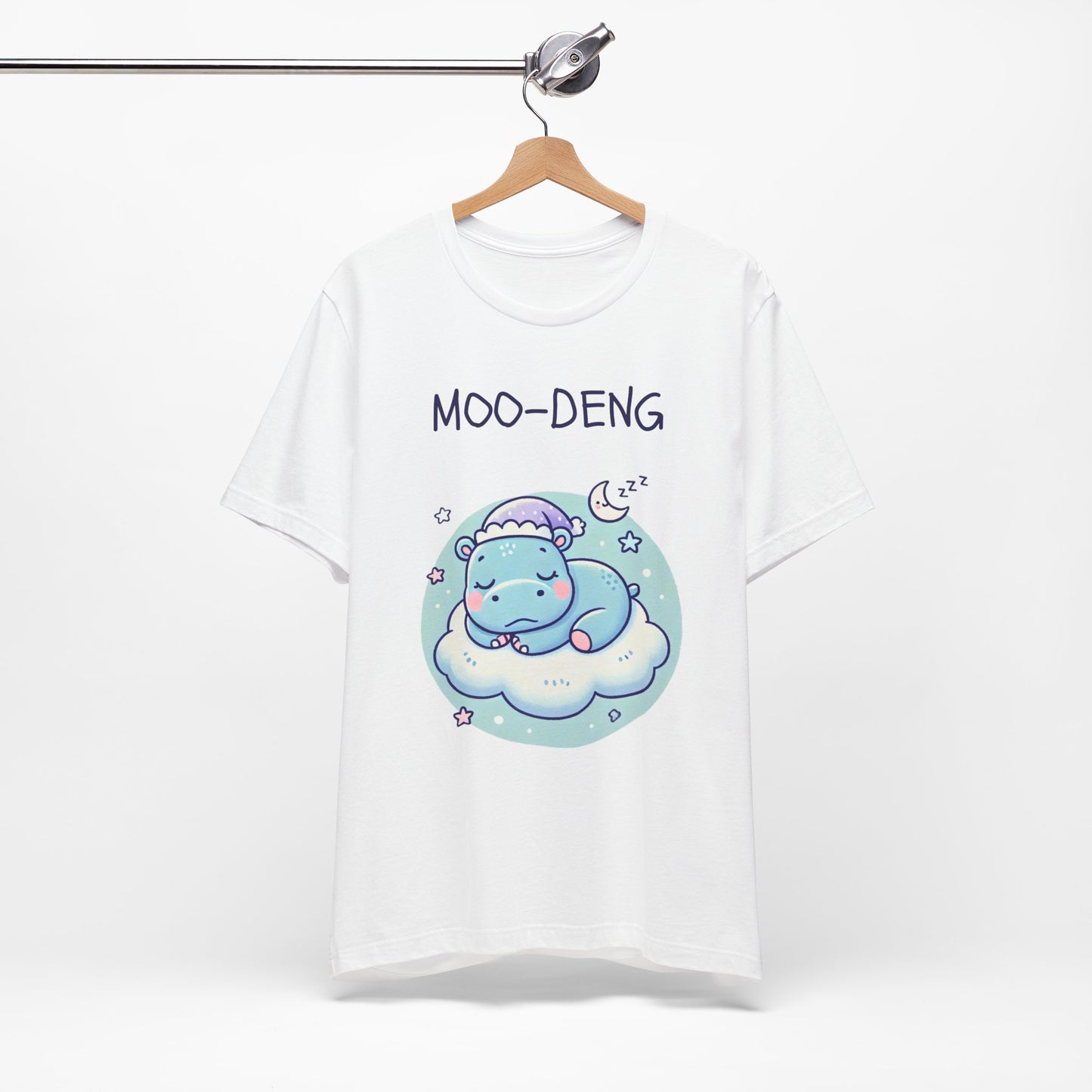 Moo-Deng Baby Hippo T-shirt, Adorable Gift for Her, Cute Animal Lover Tee