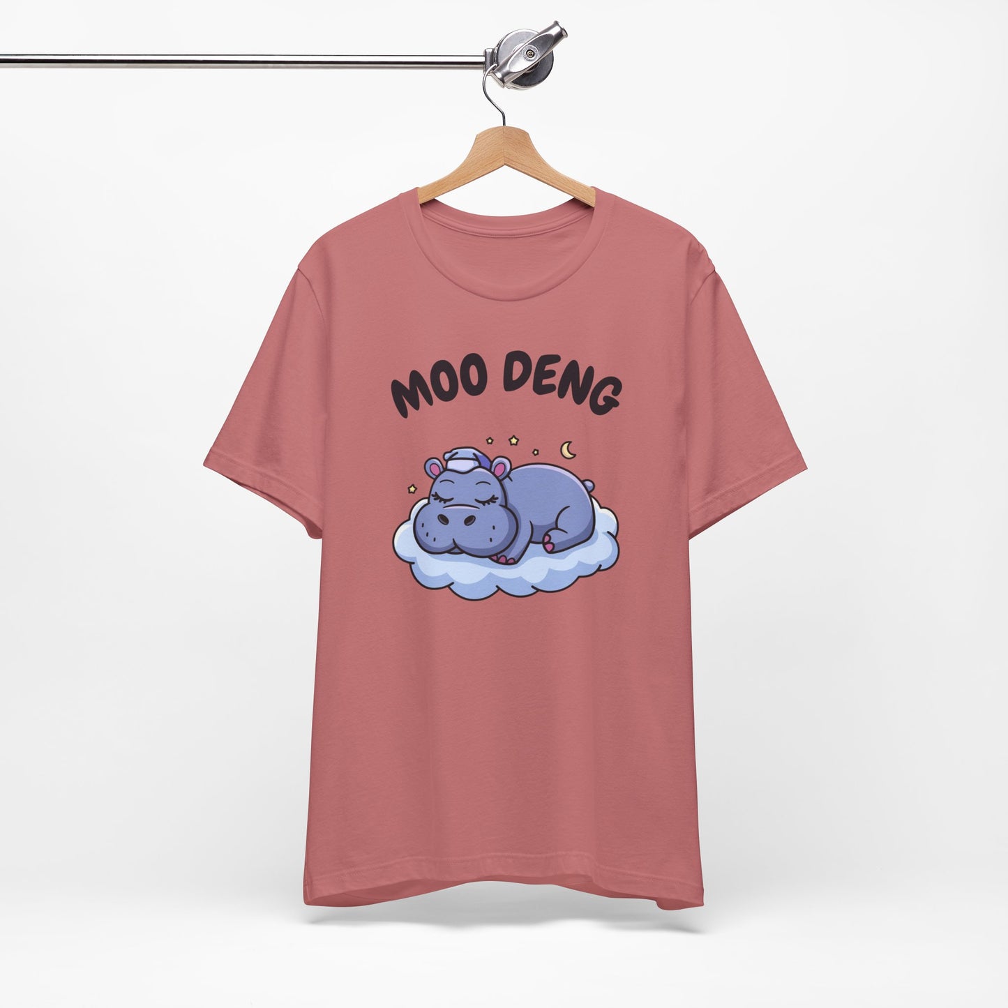 Funny Hippo Moo-Deng T-shirt, Quirky Animal Lover Gift for Her