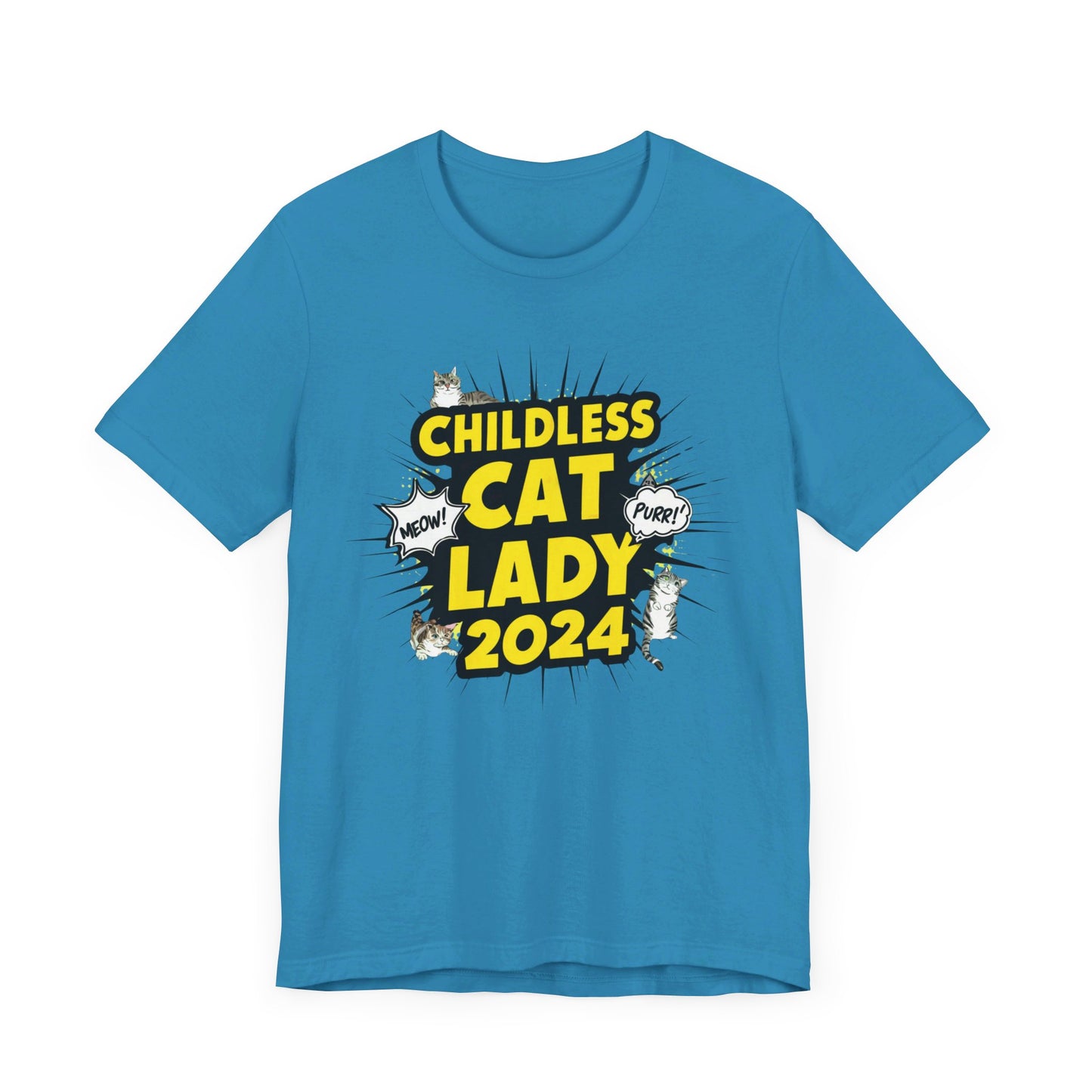 Childless Cat Lady 2024 T-Shirt Collection | Funny Political and Cat Lover Tees for Election Day Humor