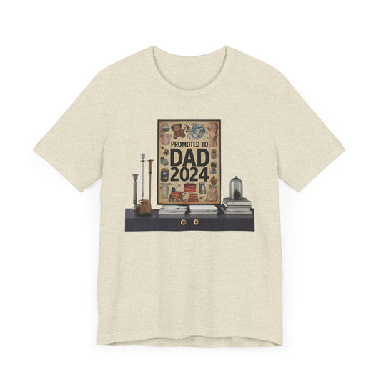 Promoted to Dad 2024 T-Shirt | Celebrate Fatherhood with Style