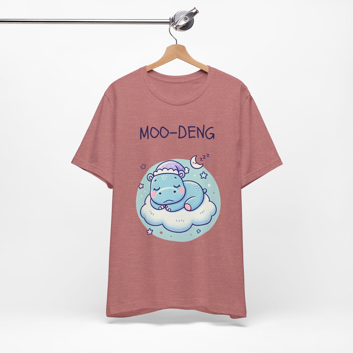 Moo-Deng Baby Hippo T-shirt, Adorable Gift for Her, Cute Animal Lover Tee