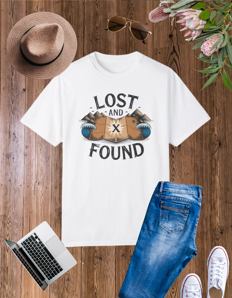 Unisex 'Lost and Found' Garment-Dyed T-Shirt - Adventure & Treasure Seekers