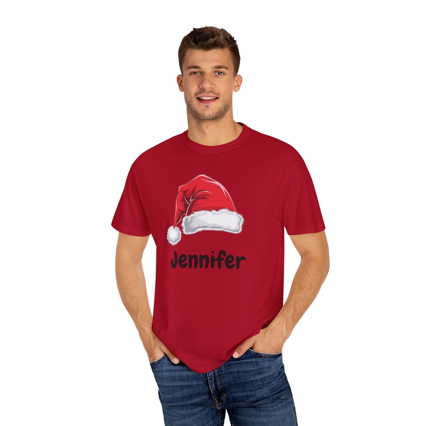 Personalized Santa Christmas Shirt, Custom Xmas Gifts & Holiday Tees