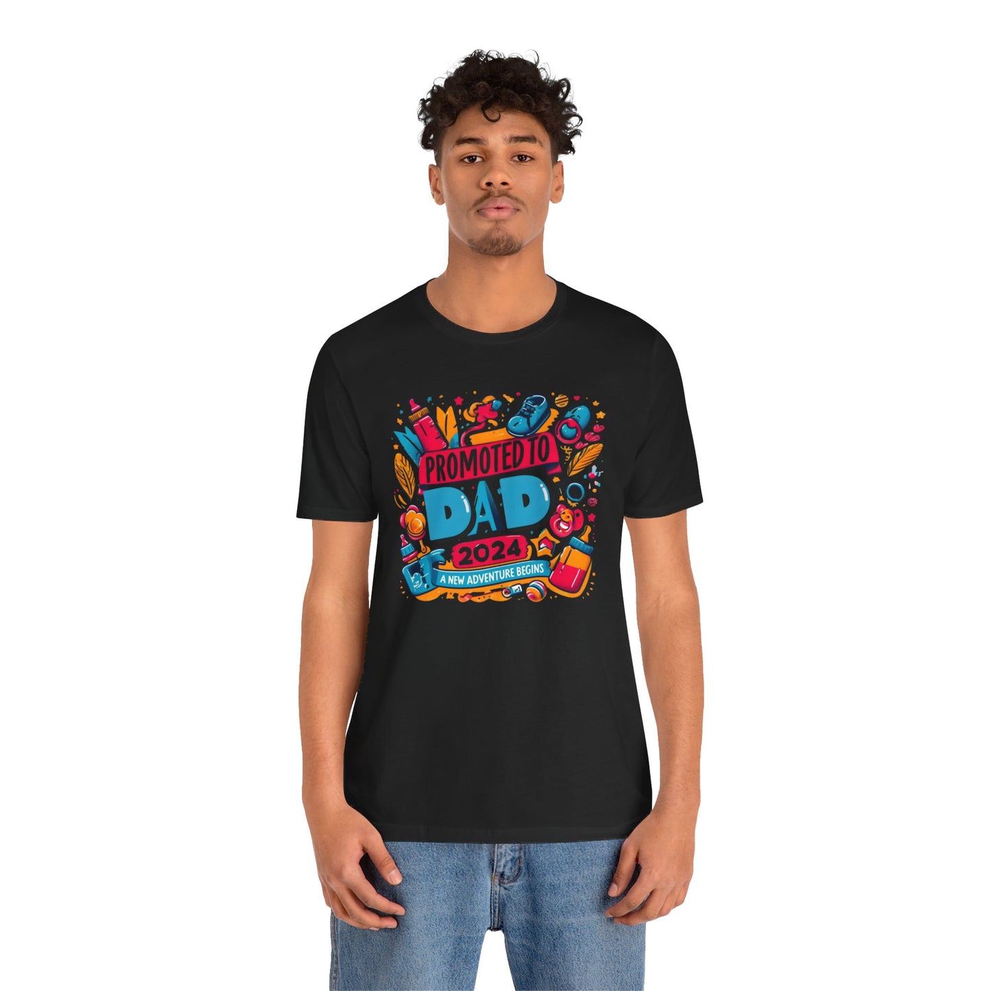 Promoted to Dad 2024 T-Shirt | Celebrate Fatherhood with Style