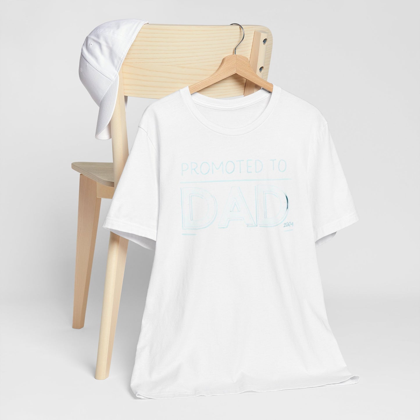 Promoted to Dad 2024 T-Shirt | Celebrate Fatherhood with Style