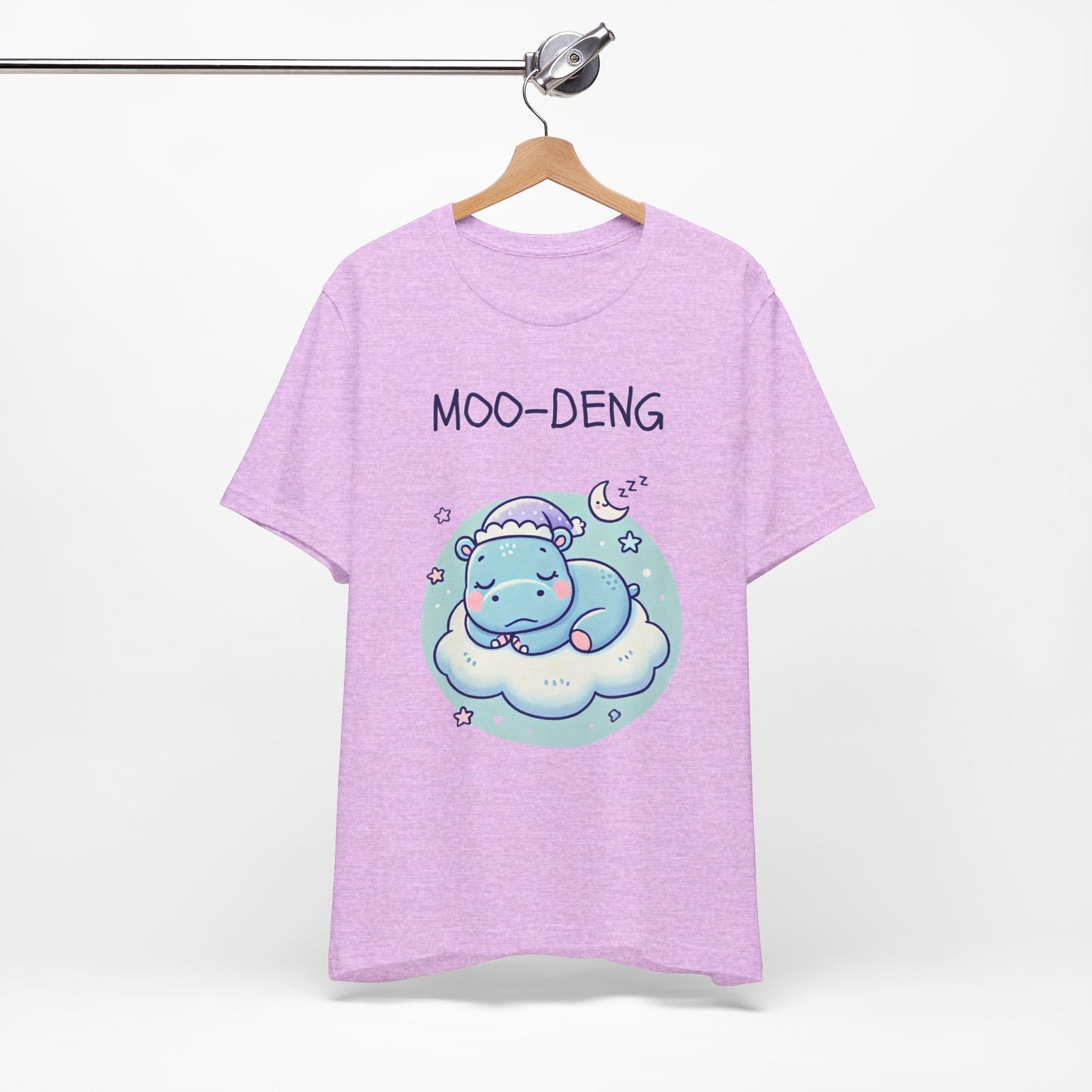 Moo-Deng Baby Hippo T-shirt, Adorable Gift for Her, Cute Animal Lover Tee